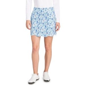 Vineyard Vines 17" Printed Scallop Skort - Sailboats
